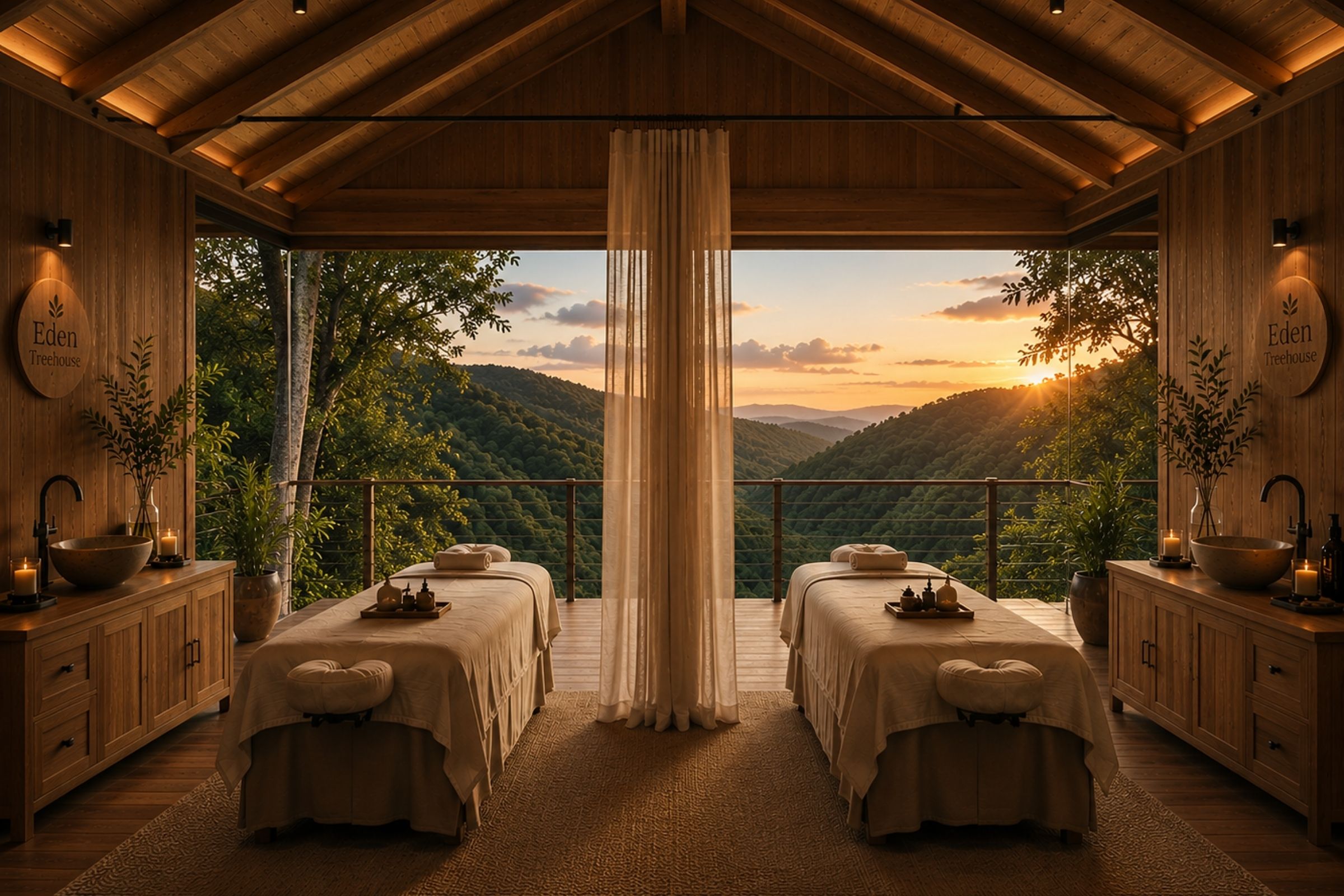 Eden Retreat Treehouse Spa overlooking the Currumbin Valley