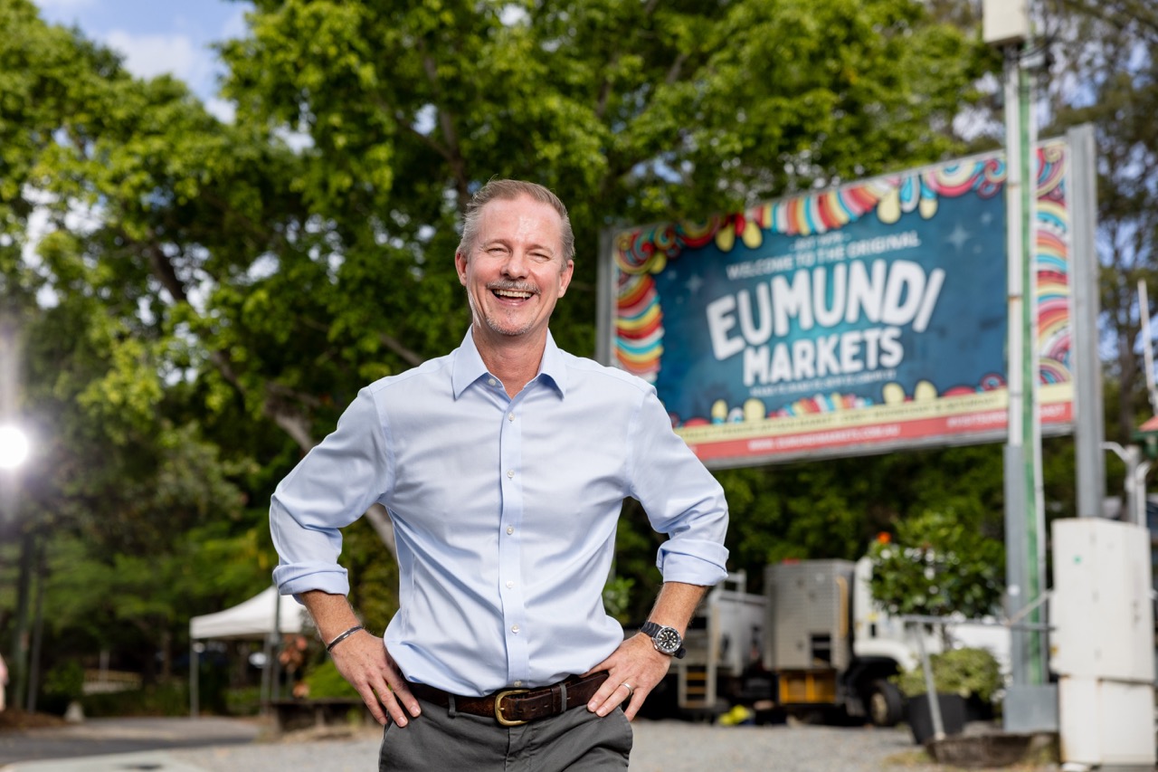 Mark Cameron of Experience Eumundi at Eumundi Markets