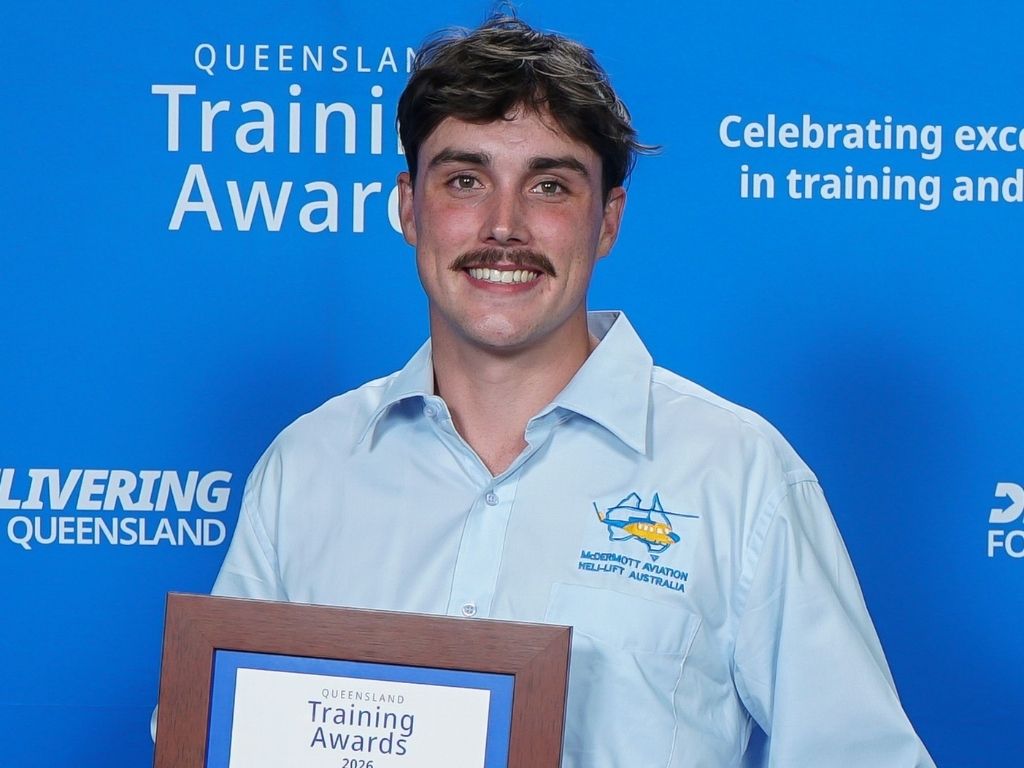 McDermott Aviation apprentice Dylan Martin, Queensland Training Awards Apprentice of the Year
